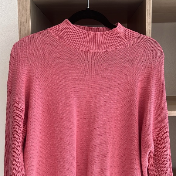 NWT L*Space Lacy Dress Long Sleeved Mini Dress in Pink Size XS - Picture 4 of 6